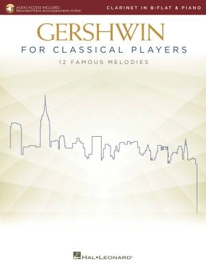 Gershwin for Classical Players - Clarinet/Piano - Book/Audio Online