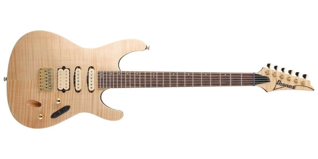 S Standard Electric Guitar with Flamed Maple Top - Natural Flat