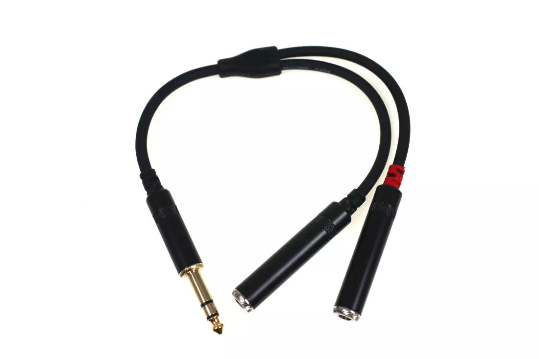 Link Audio Premium 1/4 TRS-M to 2 x 1/4-F Adaptor