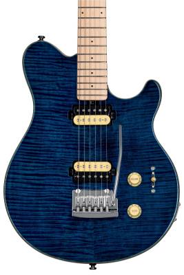 Axis, Flame Maple Top - Neptune Blue