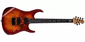 Sterling by Music Man - JP15, DiMarzio Pickups, Spalted Maple Top - Blood Orange Burst