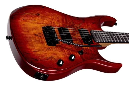 JP15, DiMarzio Pickups, Spalted Maple Top - Blood Orange Burst