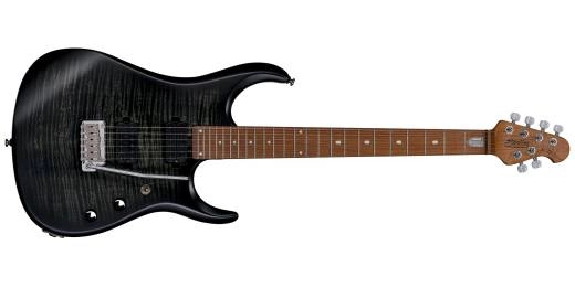 Guitare JP15, dessus en rable flamm - Trans Black Satin