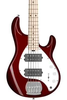 StingRay Ray5 HH 5-String Bass - Candy Apple Red