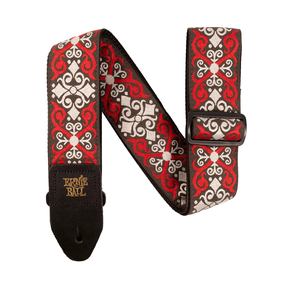 Red Trellis Jacquard Strap