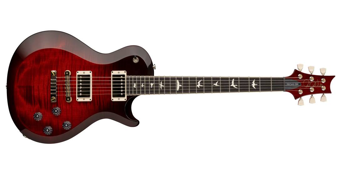 S2 McCarty 594 Singlecut Electric Guitar with Gigbag - Fire Red Burst