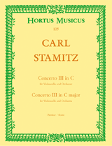 Hortus Musicus - Concerto n 3 en ut majeur - Stamitz/Upmeyer - Violoncelle - Partition
