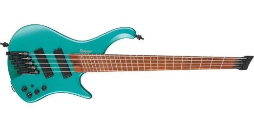 EHB Ergonomic Headless 5-String Multi Scale Bass with Gigbag - Emerald Green Metallic Matte