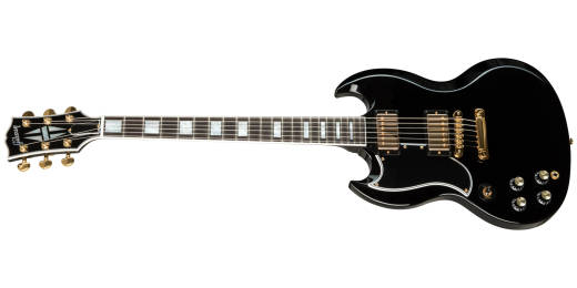 Gibson Custom Shop - SG Custom with Ebony Fingerboard, Left-Handed - Gloss Ebony