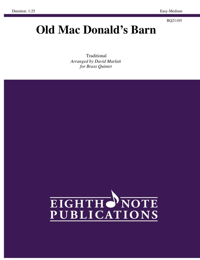 Old Mac Donald\'s Barn - Traditional/Marlatt - Brass Quintet - Gr. Easy-Medium