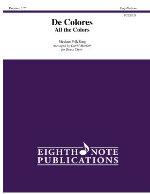 Eighth Note Publications - De Colores (All the Colors) - Traditional Mexican/Marlatt - Brass Choir - Gr. Easy-Medium