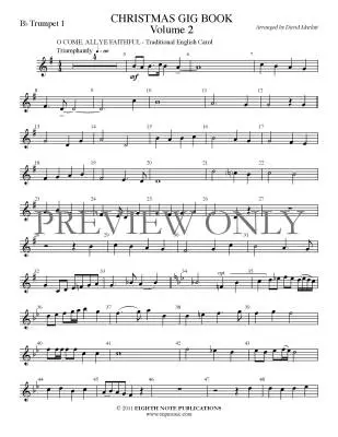 The Christmas Gig Book, Volume 2 - Marlatt - Brass Quintet, Trumpet 1 - Book