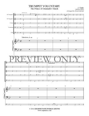Trumpet Voluntary (Prince of Denmark\'s March) - Clarke/Marlatt - Brass Quintet/Organ - Gr. Medium