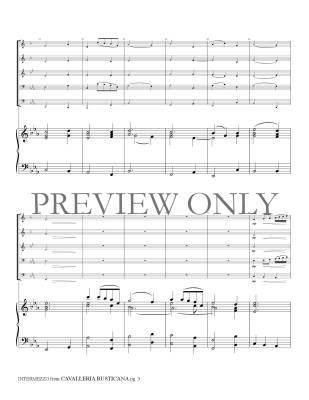 Intermezzo from Cavalleria Rusticana - Mascagni/Marlatt - Brass Quintet/Organ - Gr. Medium