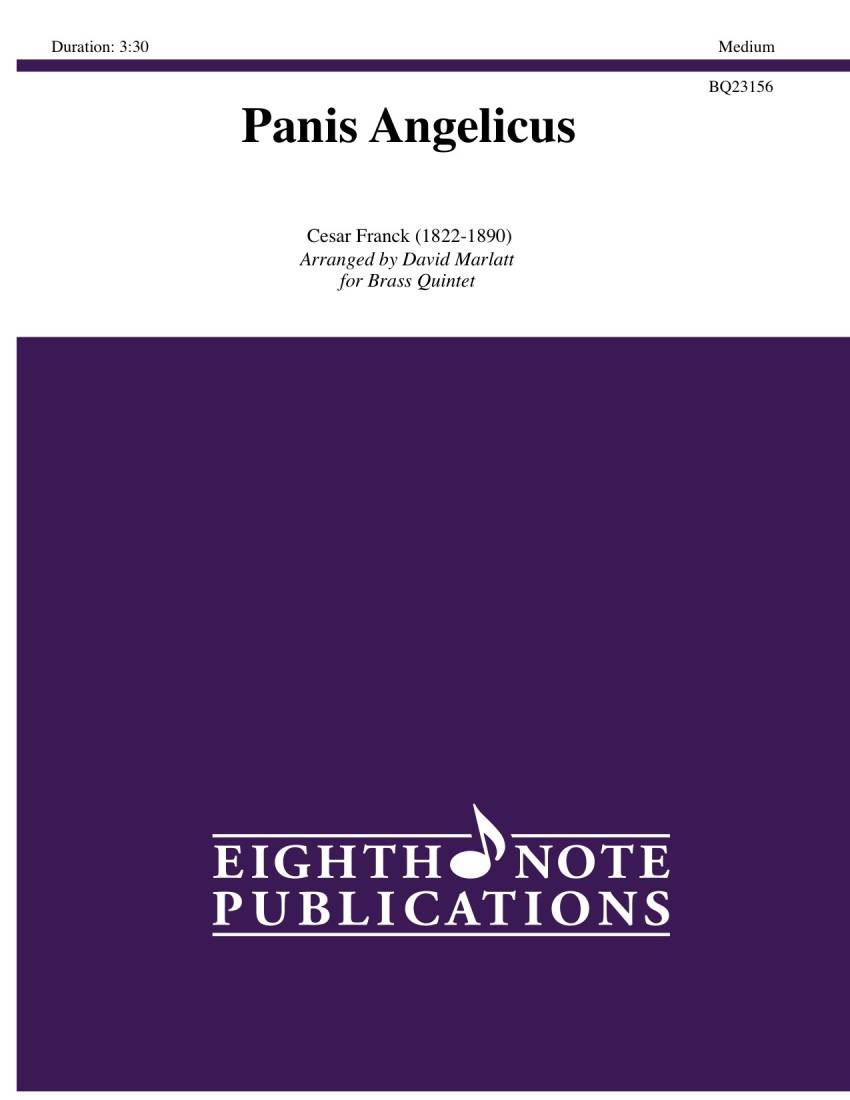 Panis Angelicus - Franck/Marlatt - Brass Quintet - Gr. Medium