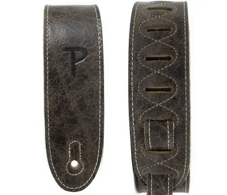 2\'\' Deluxe Soft Leather Guitar Strap - Brown
