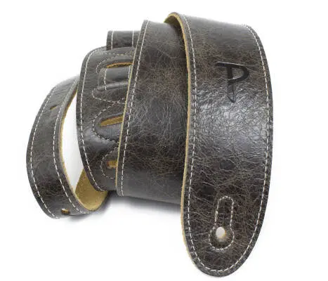 2\'\' Deluxe Soft Leather Guitar Strap - Brown