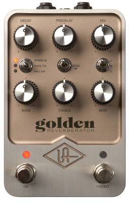 Golden Reverberator Stereo Effects Pedal