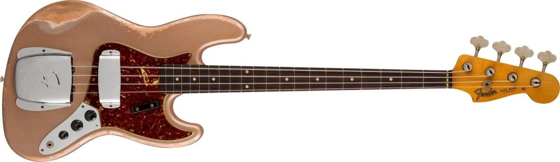 1961 Jazz Bass Heavy Relic - Aged Shoreline Gold