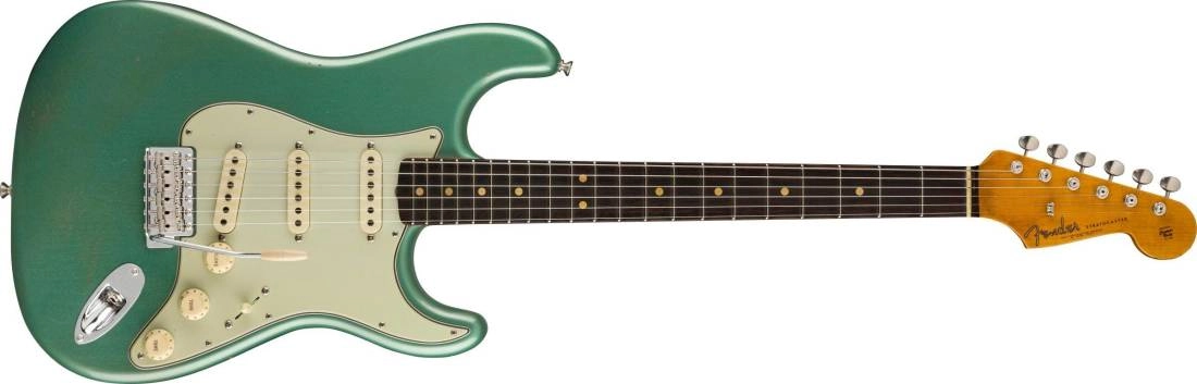 1963 Stratocaster Journeyman Relic with Closet Classic Hardware - Faded Aged Sherwood Green Metallic