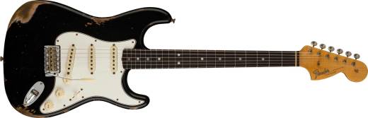 Fender Custom Shop - Guitare 67 Stratocaster Heavy Relic - Aged Black