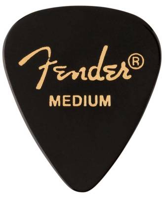 Fender - 351 Shape Premium Picks, Medium - Black, 12 Count