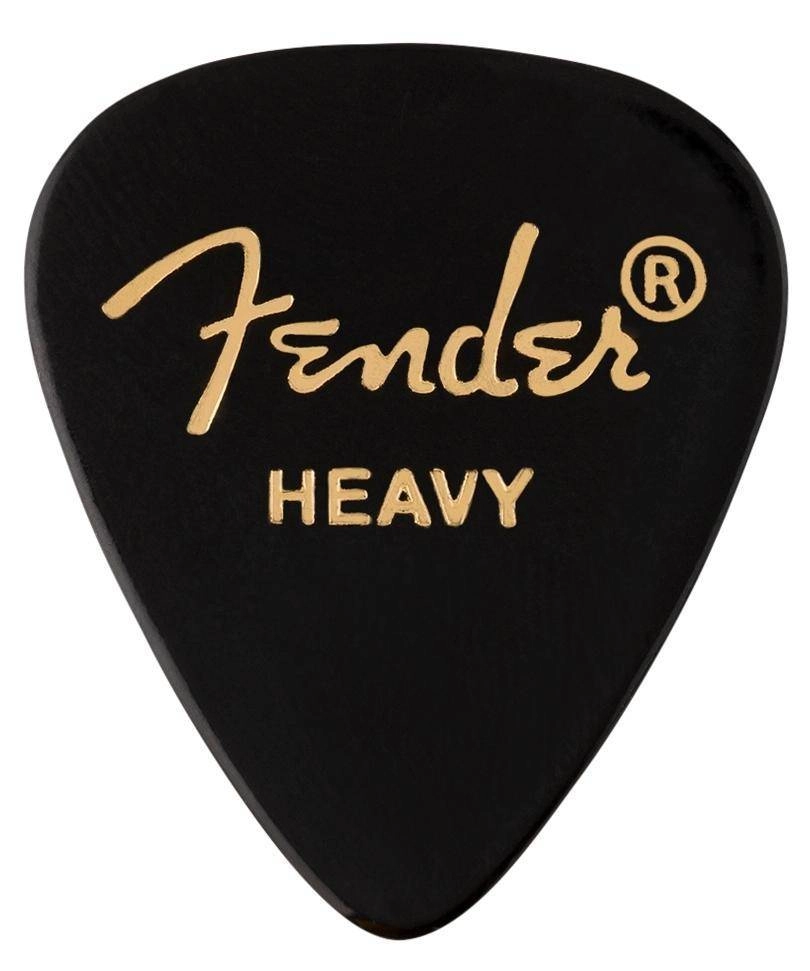 351 Shape Celluloid Picks 12-Pack, Heavy - Black