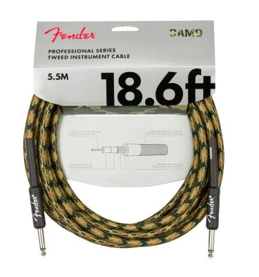 Professional Series Instrument Cable, 18.6\', Woodland Camo