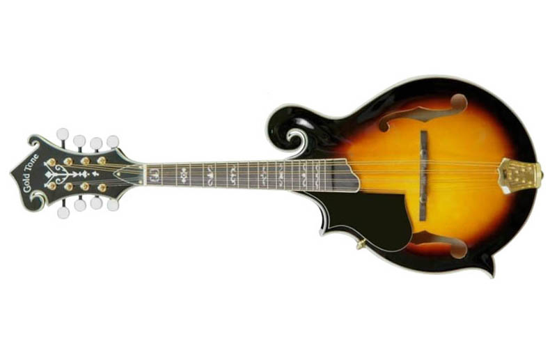 Traditonal F-Style All Solid Wood Mandolin - Left Handed - Two Toned Tobacco