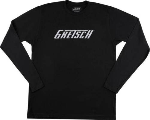 Gretsch Guitars - Long Sleeve Logo T-Shirt, Black - Medium
