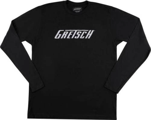 Gretsch Guitars - Long Sleeve Logo T-Shirt, Black - XL