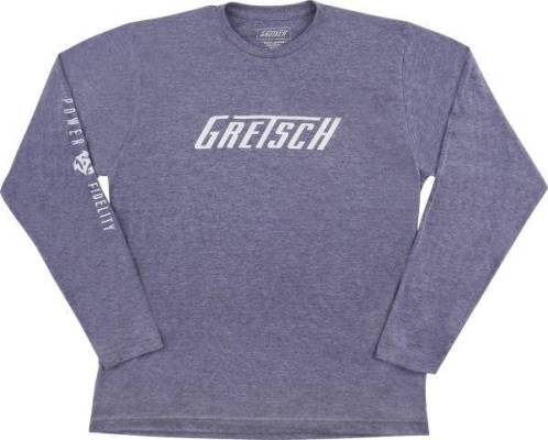 Gretsch Guitars - Power and Fidelity Long Sleeve T-Shirt, Grey - Medium