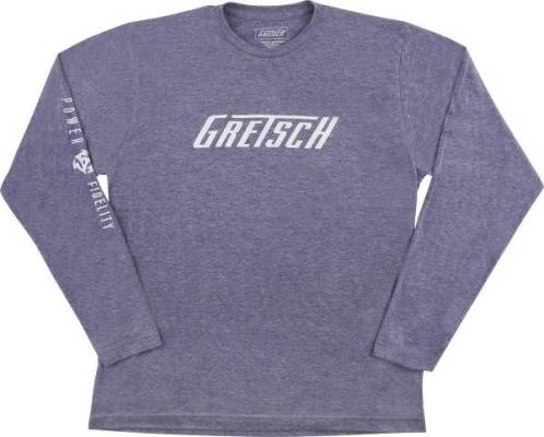 Gretsch Guitars - Power and Fidelity Long Sleeve T-Shirt, Grey - XXL