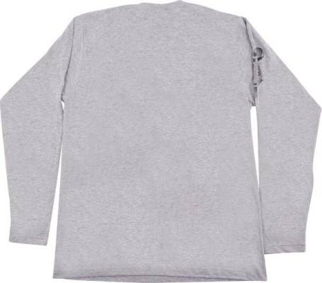 Headstock Long Sleeve T-Shirt, Gray - Medium
