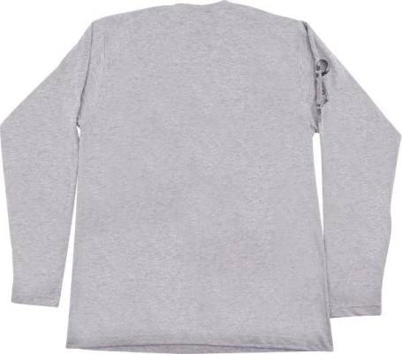 Headstock Long Sleeve T-Shirt, Gray - Medium