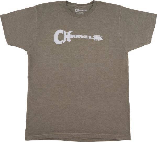 Guitar Logo T-Shirt, Heather Green - Small