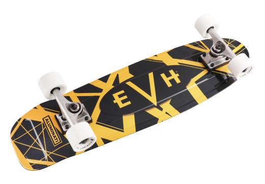 EVH Logo Skateboard - Black/Yellow