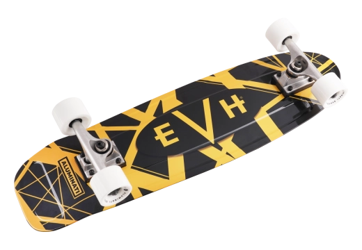 EVH Logo Skateboard - Black/Yellow