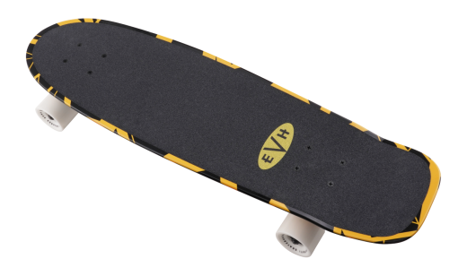 EVH Logo Skateboard - Black/Yellow