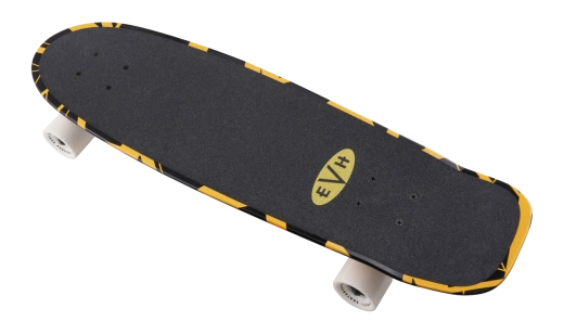 EVH Logo Skateboard - Black/Yellow