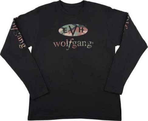EVH - Wolfgang Camo Long Sleeve T-Shirt, Black - Small