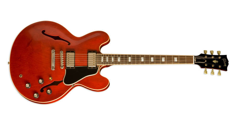 Gibson - 1963 Historic ES-335 Semi Hollow Electric - Block Inlays - Plain  Top - Faded Cherry