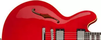 1963 Historic ES-335 Semi Hollow Electric - Block Inlays - Plain Top - Faded Cherry