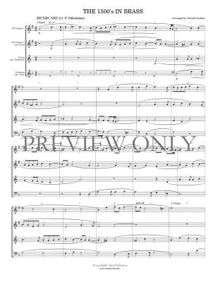 The 1500\'s in Brass - Coakley - Brass Quartet - Gr. Medium