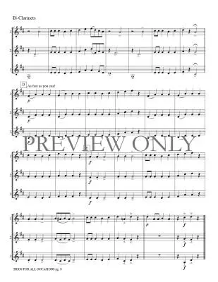 Trios for All Occasions - Marlatt - Clarinet - Book