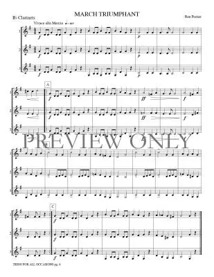 Trios for All Occasions - Marlatt - Clarinet - Book