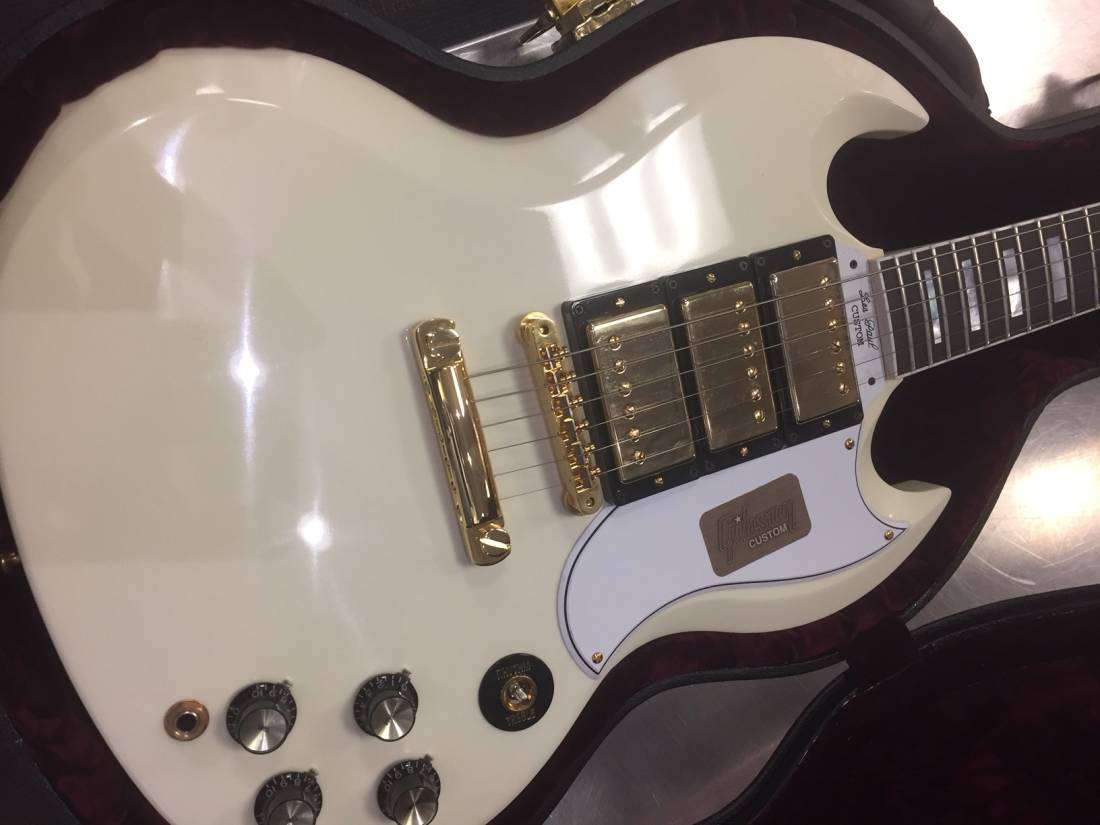 SG Custom VOS Electric - Classic White - Gold Hardware