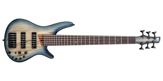 Ibanez - SR606E SR Standard 6-String Bass - Cosmic Blue Starburst Flat