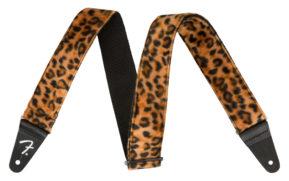 2\'\' Wild Leopard Print Guitar Strap