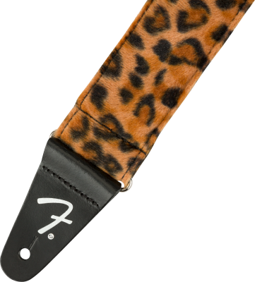 2\'\' Wild Leopard Print Guitar Strap